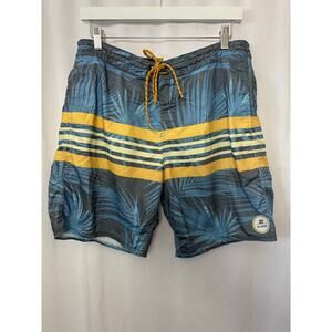 Billabong Palm Print Swim Trunks - Size 32